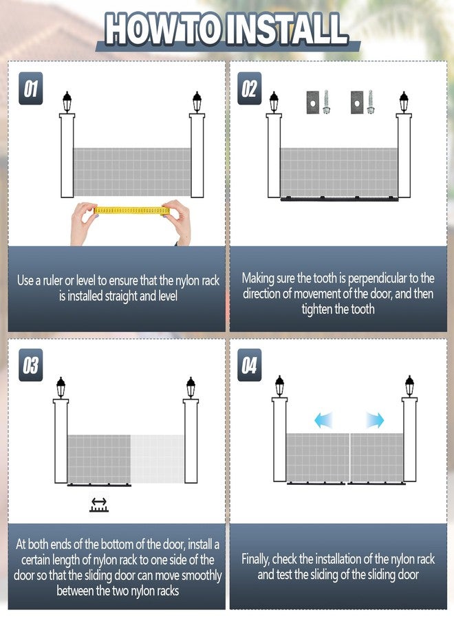 Threlaco 2 Nylon Gear Racks with Metal Insert for Sliding Gate Door Opener Operator Heavy Duty Reinforced Slide Gate Opener Accessories, 3.3 ft Each - Image 4